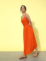 Thumbnail for InWeave Orange - Multi Printed Organza Cape Set