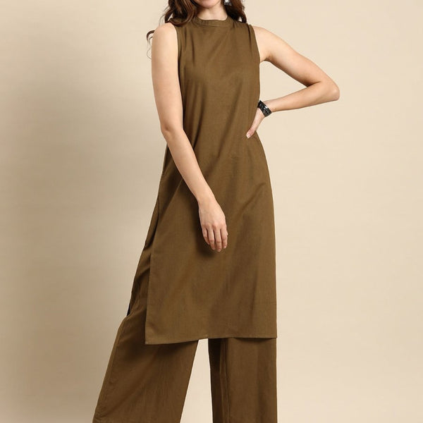 Anouk Pure Cotton Kurta with Palazzos - Distacart