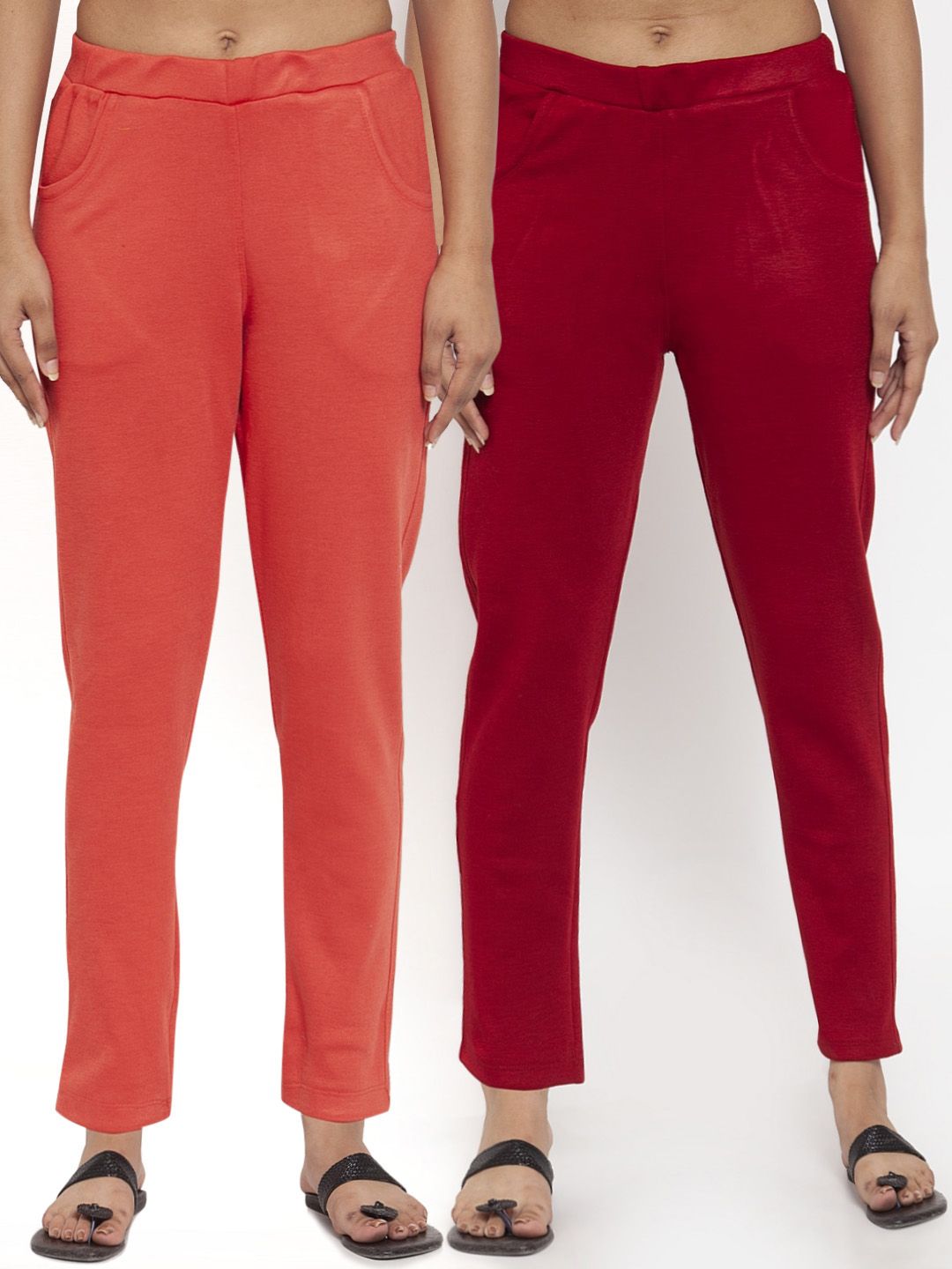 TAG 7 Women Pack of 2 Wool Blend Ankle-Length Acrylic Leggings Pants - Distacart