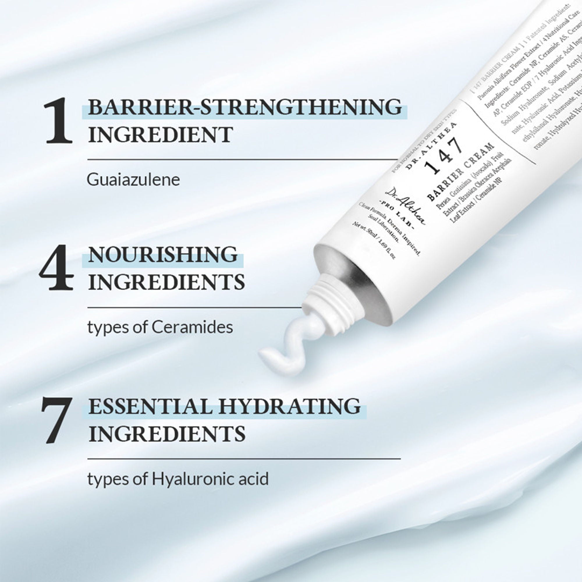 Dr.Althea 147 Barrier Cream: Rich Ceramide & hyaluronic acid infused cream for Damaged Skin Barrier - Distacart