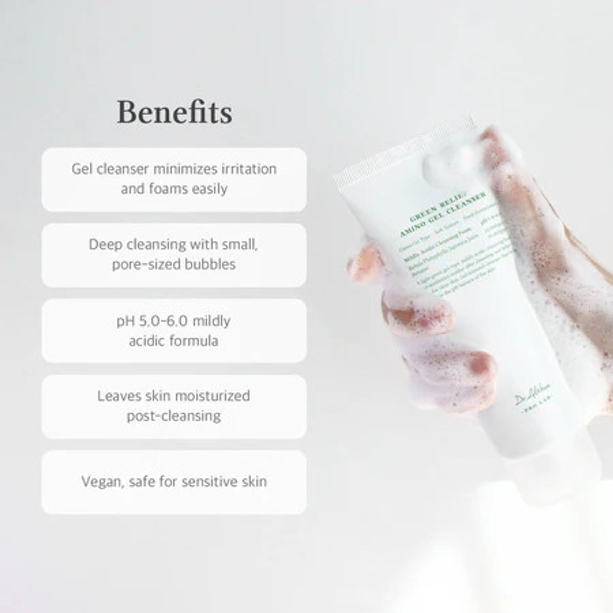 Dr.Althea Green Relief Amino Gel Cleanser: Gentle Soothing Face Wash for Irritated Skin - Distacart