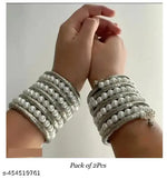 Thumbnail for Tehzeeb Creations Women's Latest Spiral Pearl Bracelet