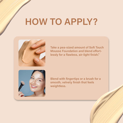 Matt Look Wonder Whip Soft Touch Mousse Foundation - Light - Distacart
