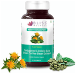 Thumbnail for bliss welness weight management cla carb controller green coffee bean extract veg tablet