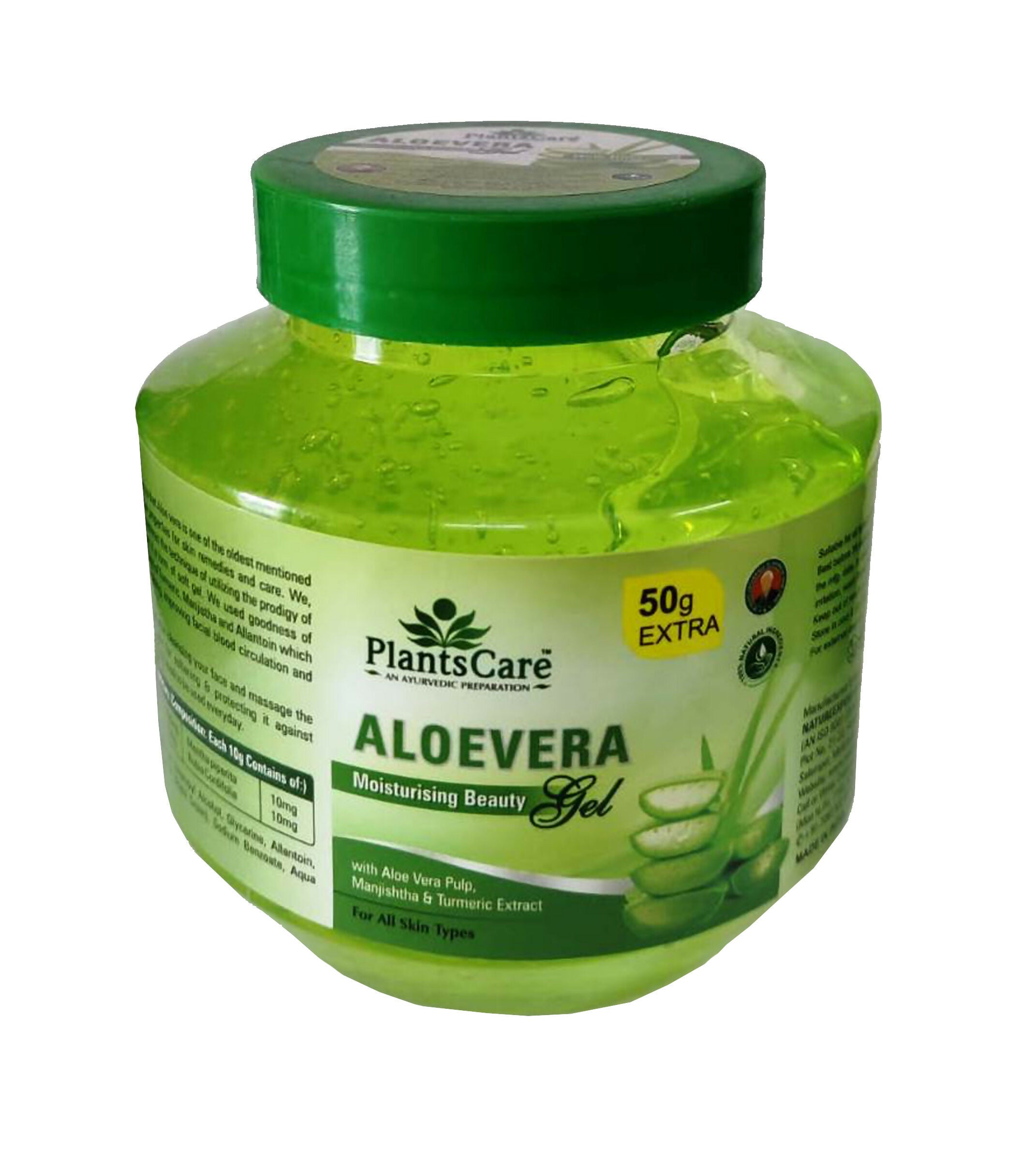 Plants Care Aloevera Moisturising Beauty Gel - Distacart