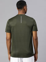 Thumbnail for Alcis Men Typography Printed Dry Tech Slim Fit Sports T-shirt - Distacart