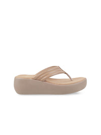 Thumbnail for Metro Textured Open Toe Wedge Heels