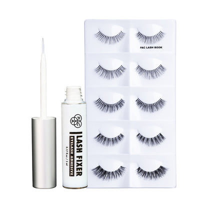 PAC Lash Fixer Eyelash Glue - Transparent + Lash Book - Season 1 Combo