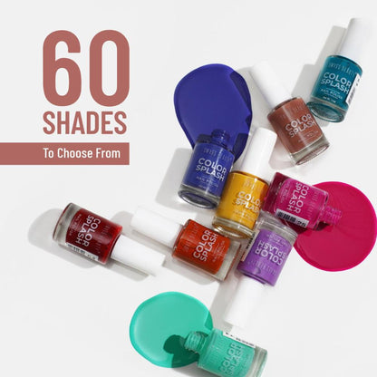 Swiss Beauty Color Splash Nail Polish - 211 Black Cherry - Distacart