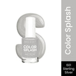 Thumbnail for Swiss Beauty Color Splash Nail Polish - 601 Sterling Silver