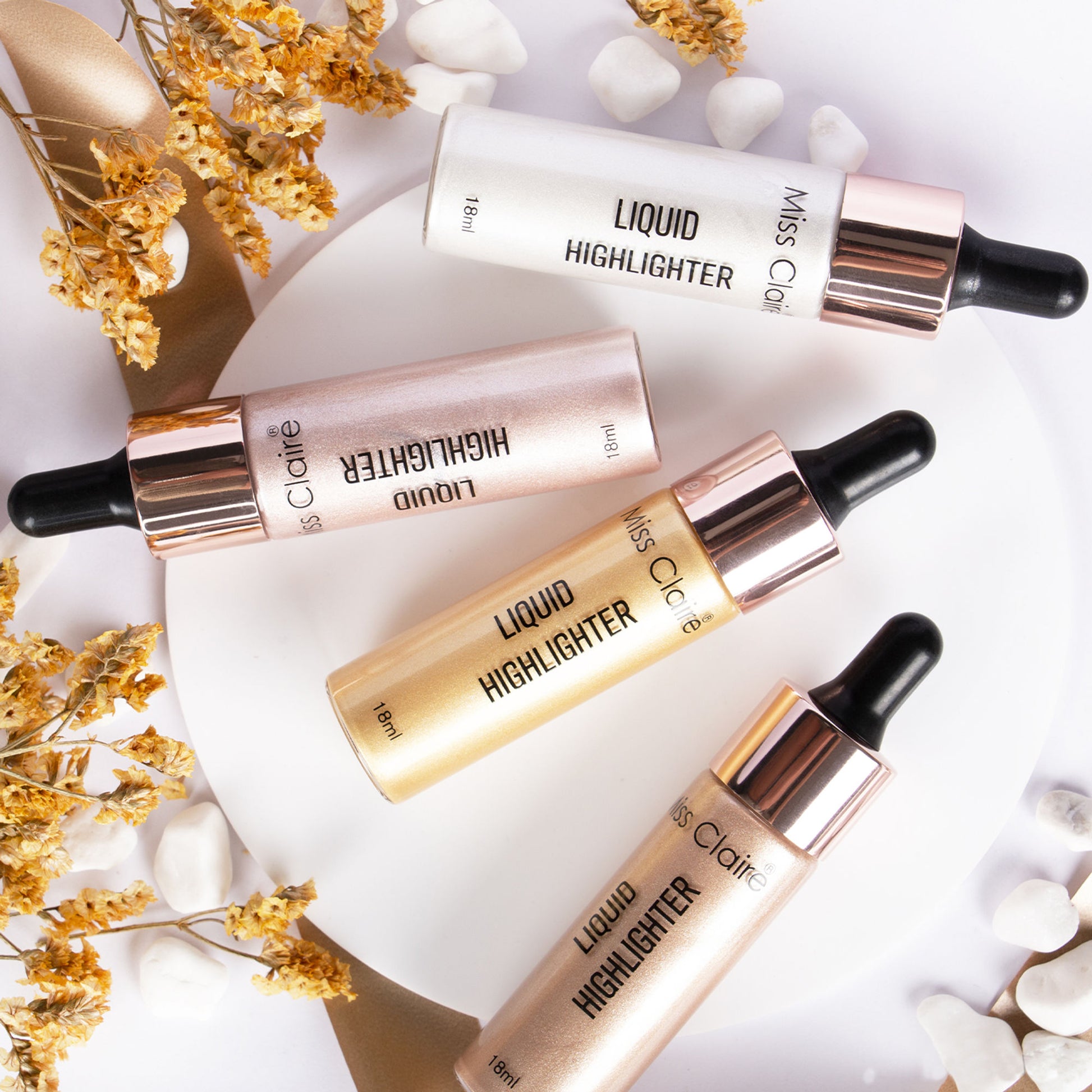 Miss Claire Liquid Highlighter - Lustre Gold - Distacart