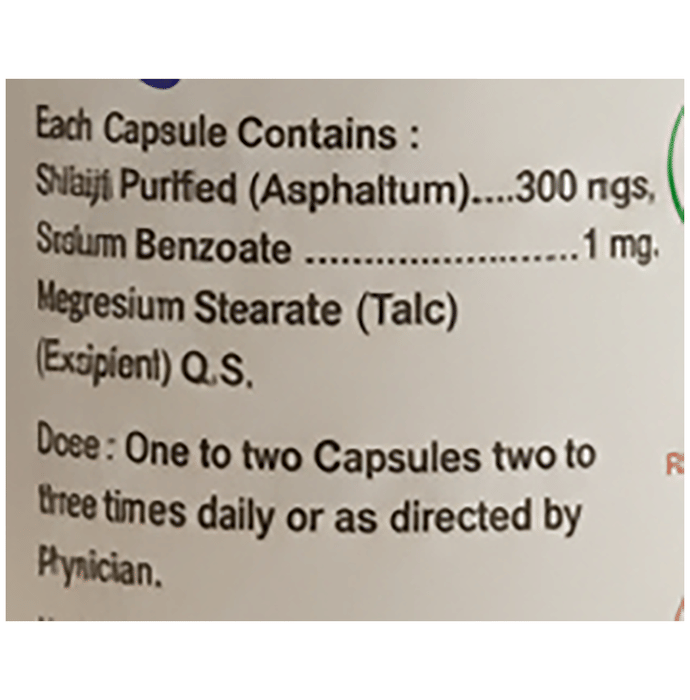 Indian Remedies Purified Shilajit Capsule