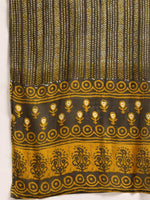 Thumbnail for Anouk Women Off White & Mustard Yellow Pure Cotton Printed Kurta with Palazzos & Dupatta - Distacart