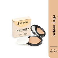 Thumbnail for Pilgrim Dream Matte Compact Powder For Medium Skin Tone Golden Beige - Distacart