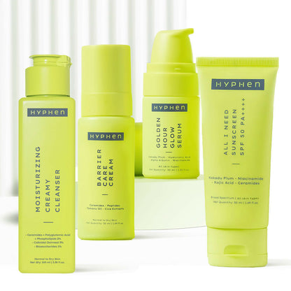 Hyphen By Kriti Sanon CSMS (Cleanser, Serum, Moisturizer, Sunscreen) Normal to Dry Skin Combo - Distacart
