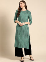 Thumbnail for Anouk Ethnic Motifs Printed Straight Kurta with Palazzos - Distacart