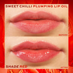 Thumbnail for Makeup Revolution Heart Revolution Sweet Chilli Plumping Lip Oil - Red - Distacart