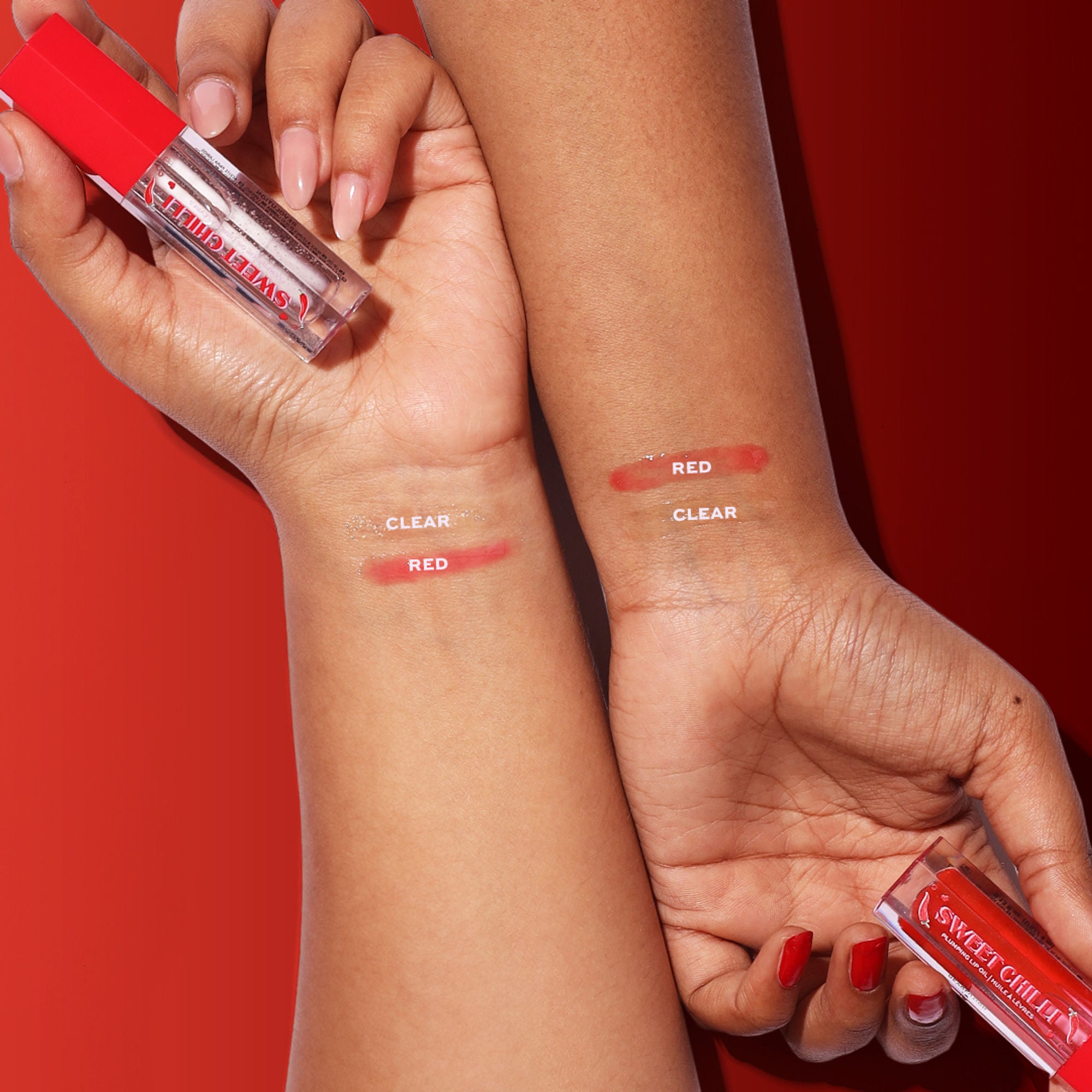 Makeup Revolution Heart Revolution Sweet Chilli Plumping Lip Oil - Clear - Distacart