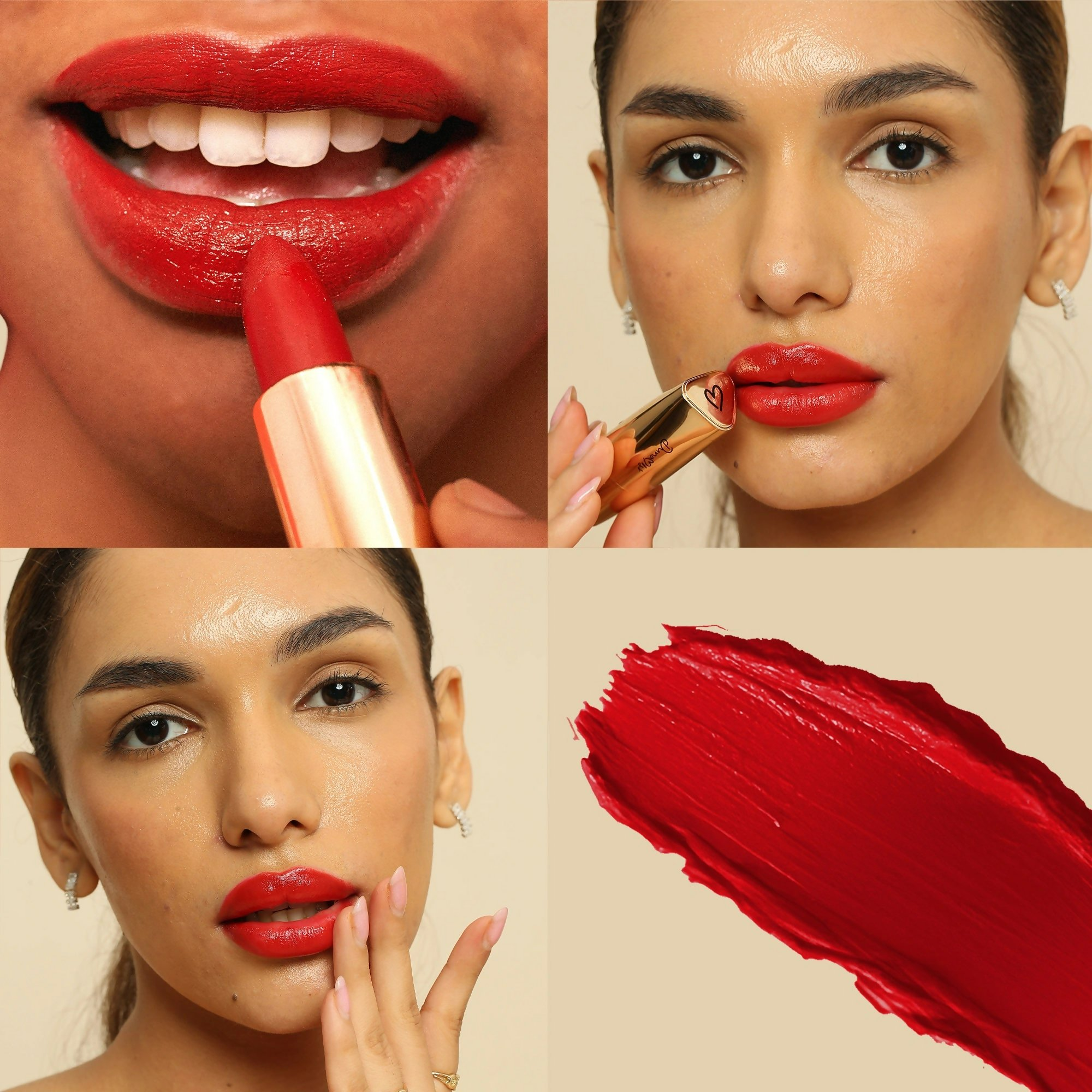 Dunamiss Dona Red Sheen Satin Lipstick