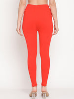Thumbnail for TAG 7 Women Orange & Brown Solid Ankle-Length Leggings Pack Of 2 - Distacart
