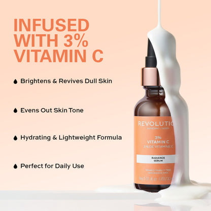 Makeup Revolution Skincare 3% Vitamin C Serum - Distacart