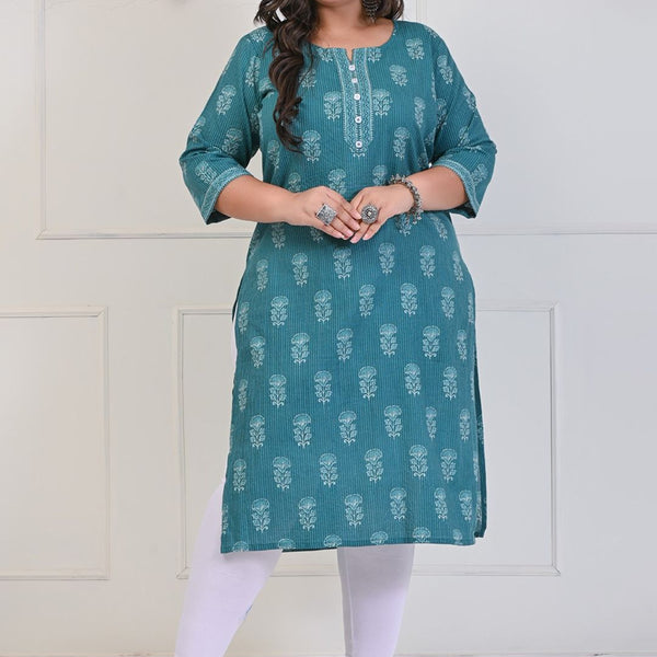Swasti Ethnic Motifs Printed Pure Cotton Kurta - Distacart