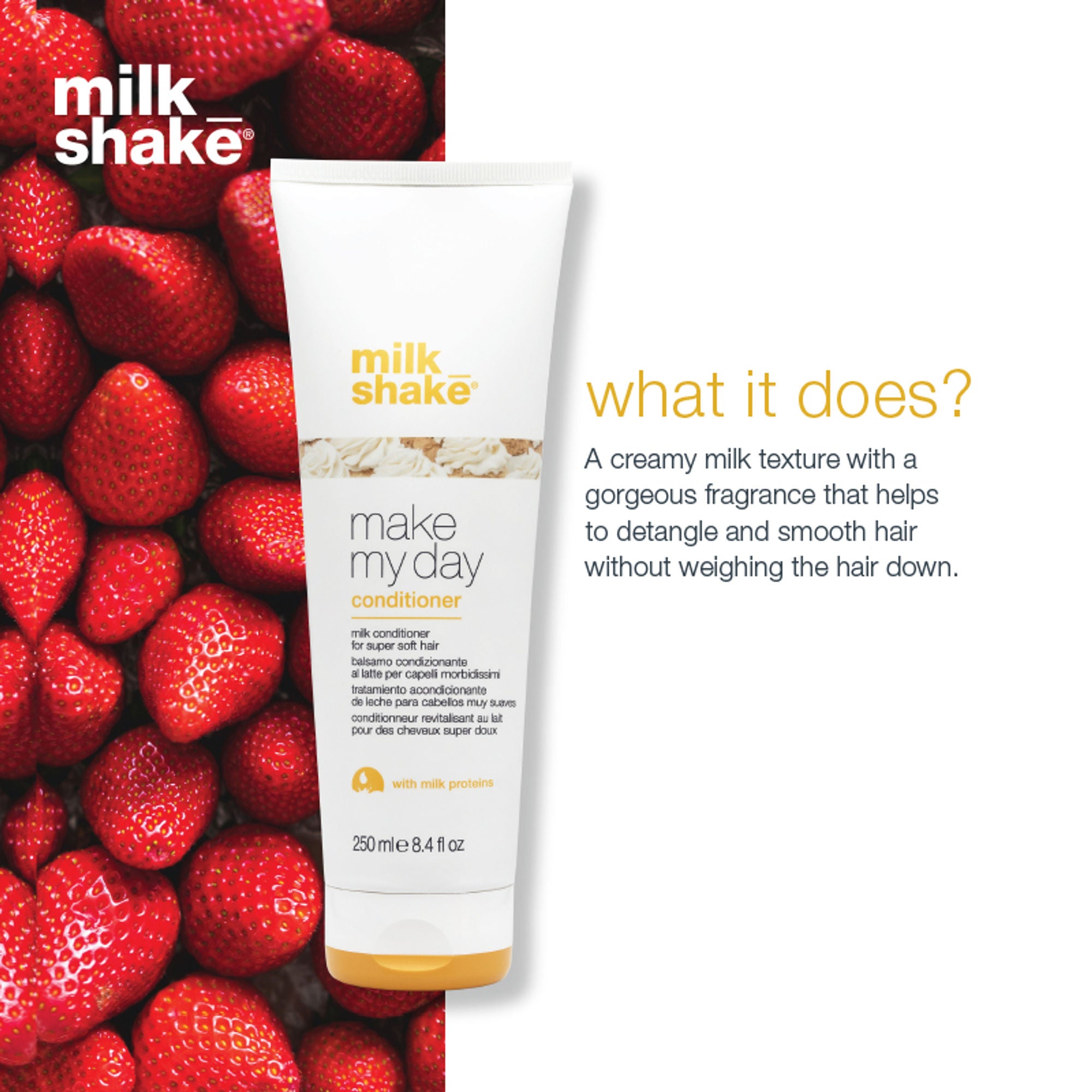 Milkshake Make My Day Conditioner For Soft, Silky & Manageable Hair