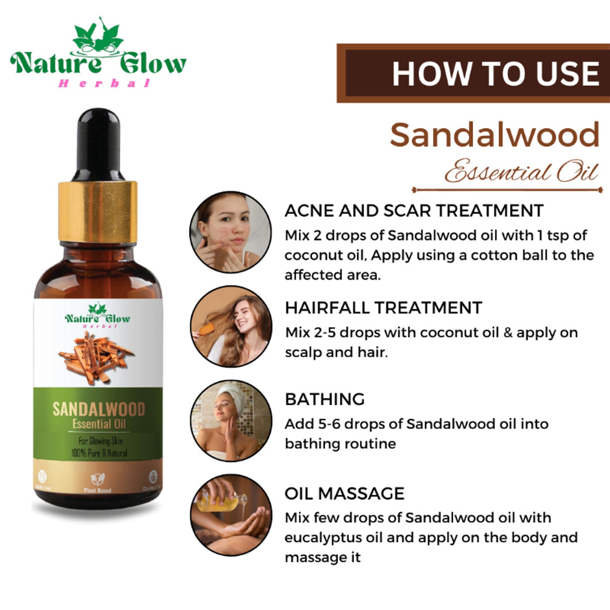 Nature Glow Herbal Sandalwood Essential Oil - Distacart