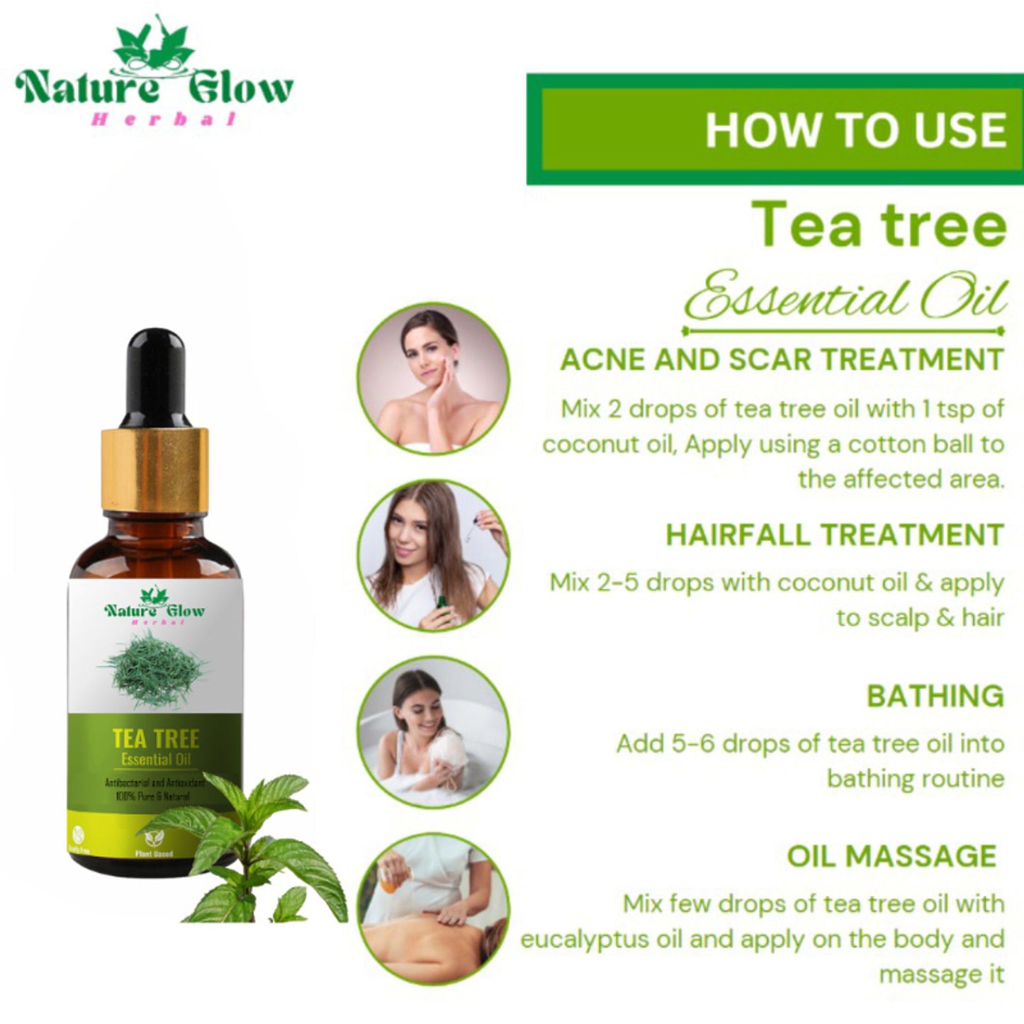 Nature Glow Herbal Tea Tree Essential Oil - Distacart