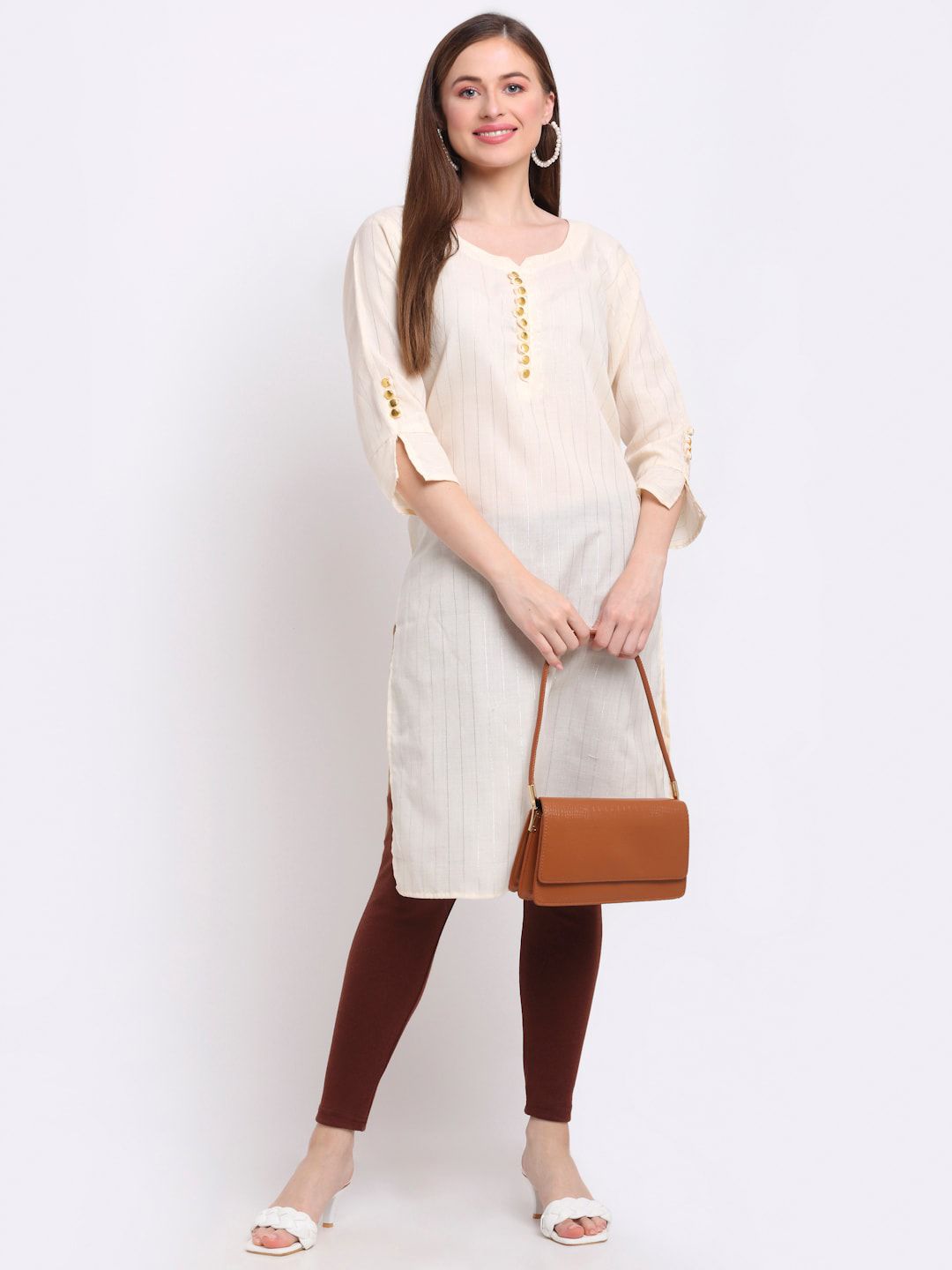 TAG 7 Women Pack Of 2 Red & Burgundy Solid Woolen Ankle Length Leggings - Distacart