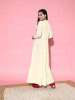Thumbnail for All About You Women Grey Ethnic Motifs Embroidered Tiering Anarkali Kurta - Distacart