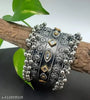 Tehzeeb Creations Women's Oxidised Afghani Style Bangle (Kadha) With Ghungroo - Distacart