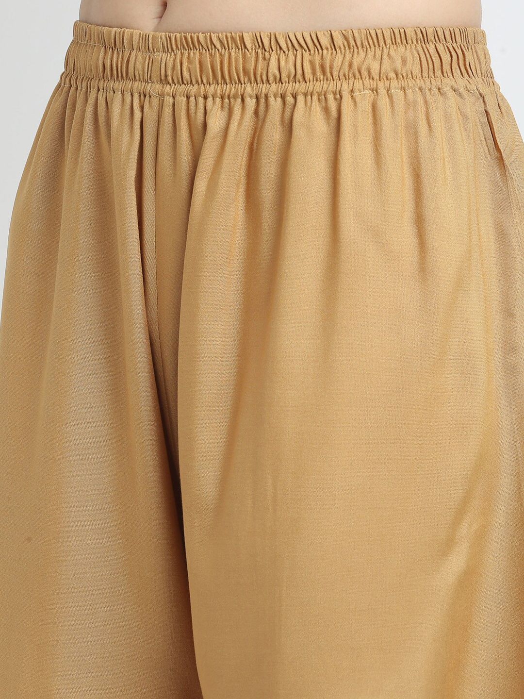 TAG 7 Women Pack of 2 Maroon & Beige Solid Wide-Leg Palazzos