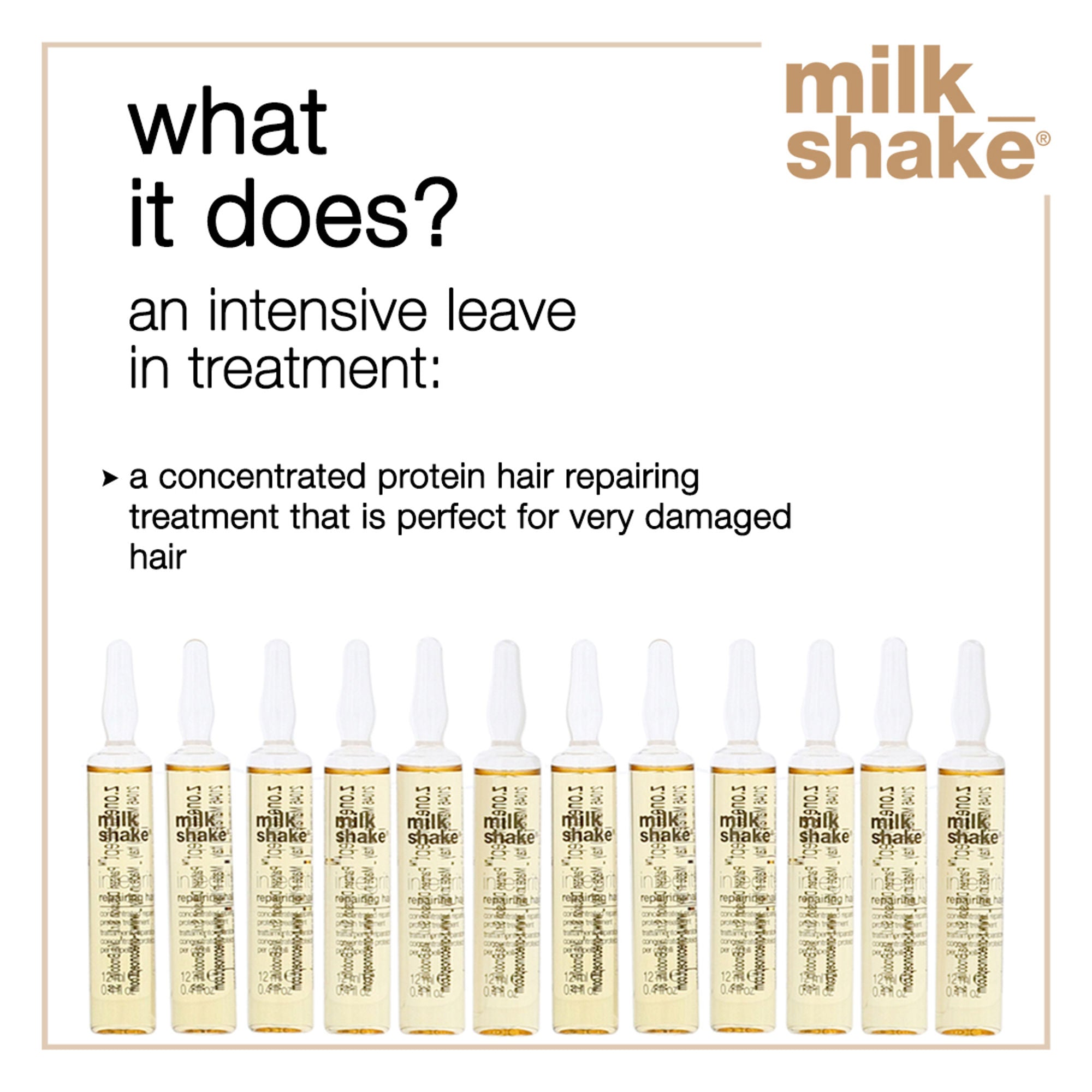 Milkshake Integrity Repairing Hair Lotion 8 Vials