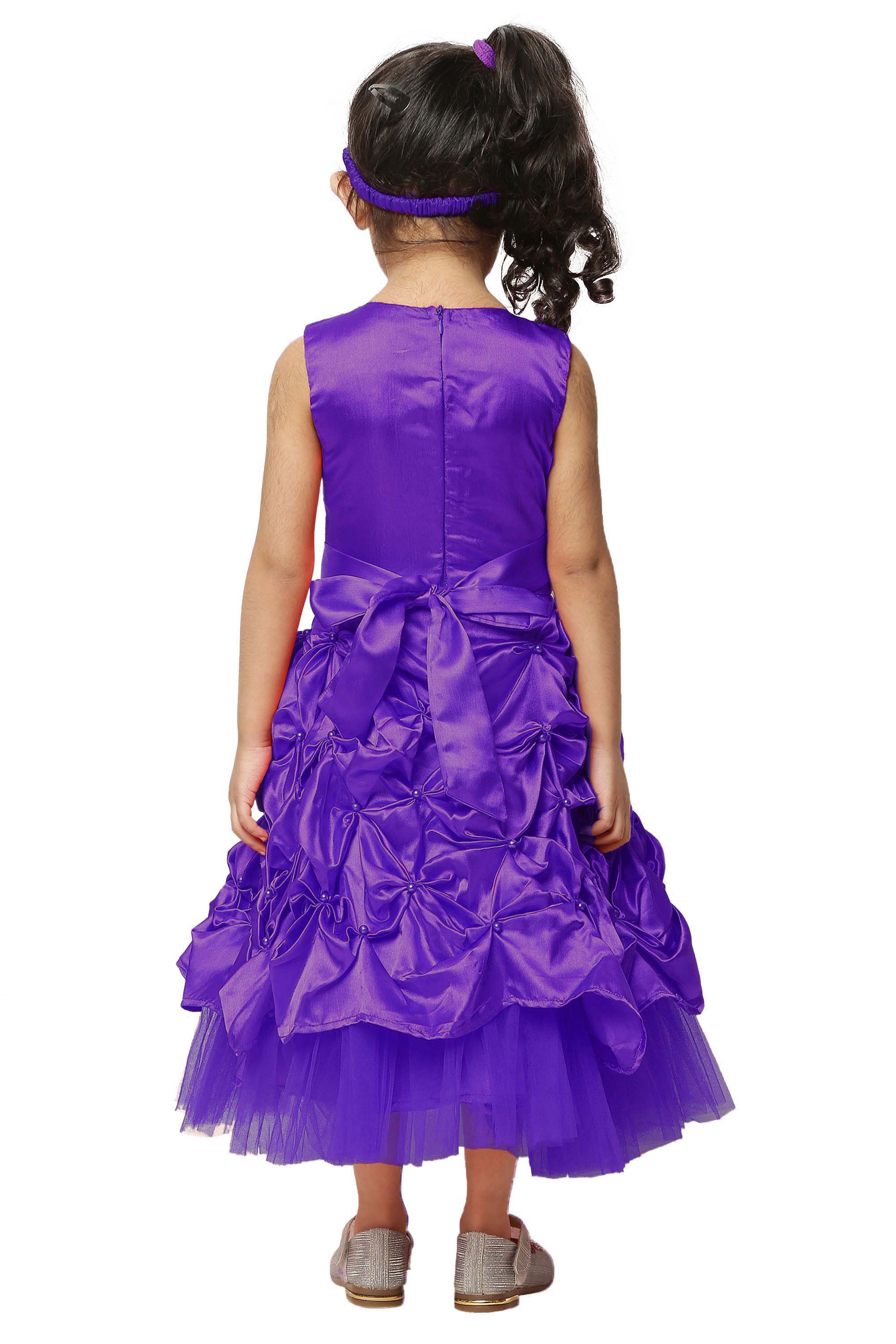 Asmaani Kids Party Wear Stylish Dresses, Perfect for Parties, Functions & Vacations - Purple