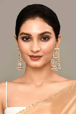 Thumbnail for New Stylish Meenakari Grey Jhumki Earring for Womens by House of Ree - Distacart