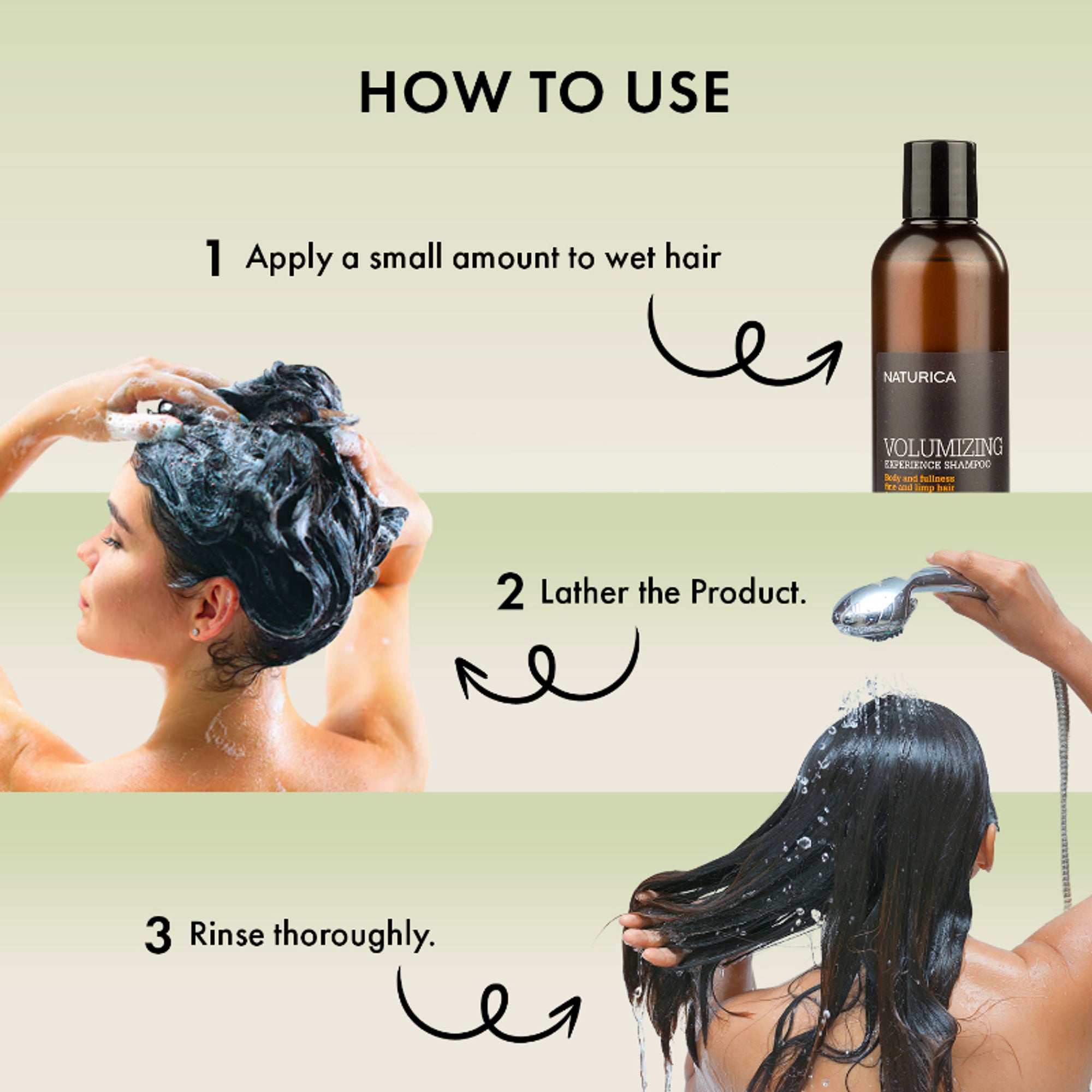 Naturica Volumizing Experience Shampoo for Fine Hair, Boost Volume with Vitamin A H & Wheat Protein - Distacart