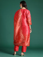Thumbnail for Indo Era Ethnic Motifs Printed Zari Kurta with Trousers & With Dupatta