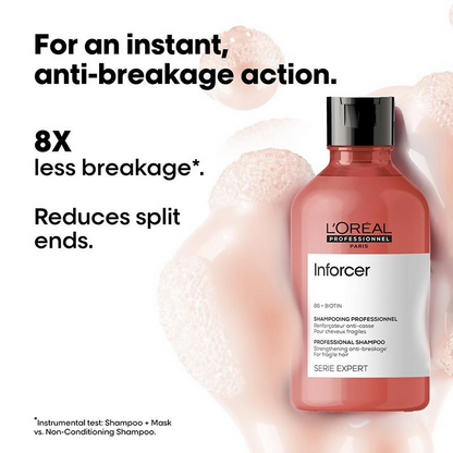 L'Oreal Professionnel Inforcer Shampoo For Reduced Hair Breakage With Biotin & Vitamin B6 - Distacart