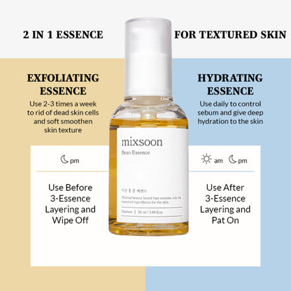 Mixsoon Bean Essence Serum, Hydrates Deeply, Brightens - Distacart