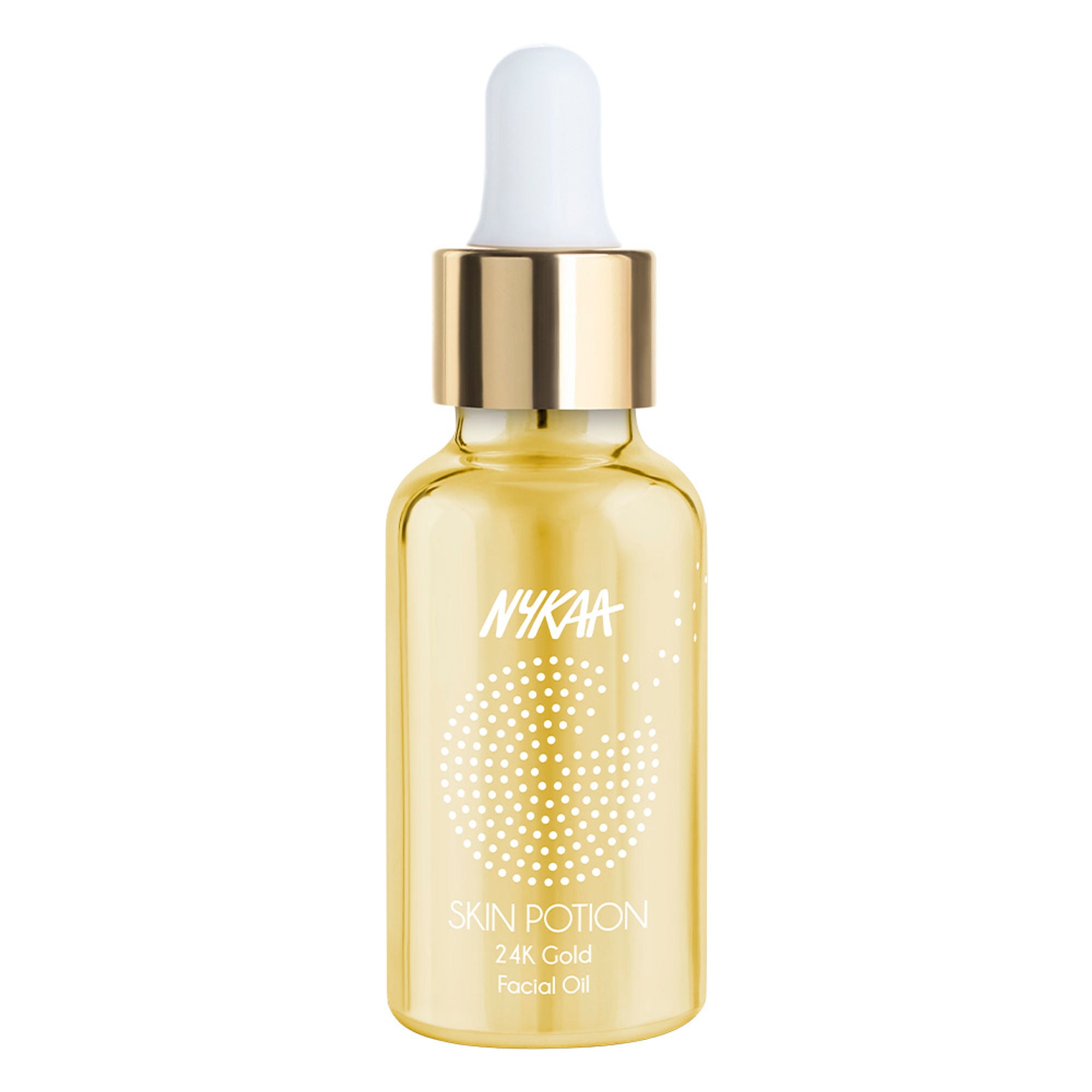 Nykaa Naturals Skin Potion 24K Gold Collagen Boosting Face Oil Serum with Squalene - Distacart