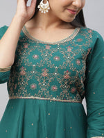 Thumbnail for AURELIA Ethnic Motifs Printed Maxi Pure Cotton Ethnic Dresses