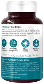 Thumbnail for bliss welness body gut detox plant based veg tablet