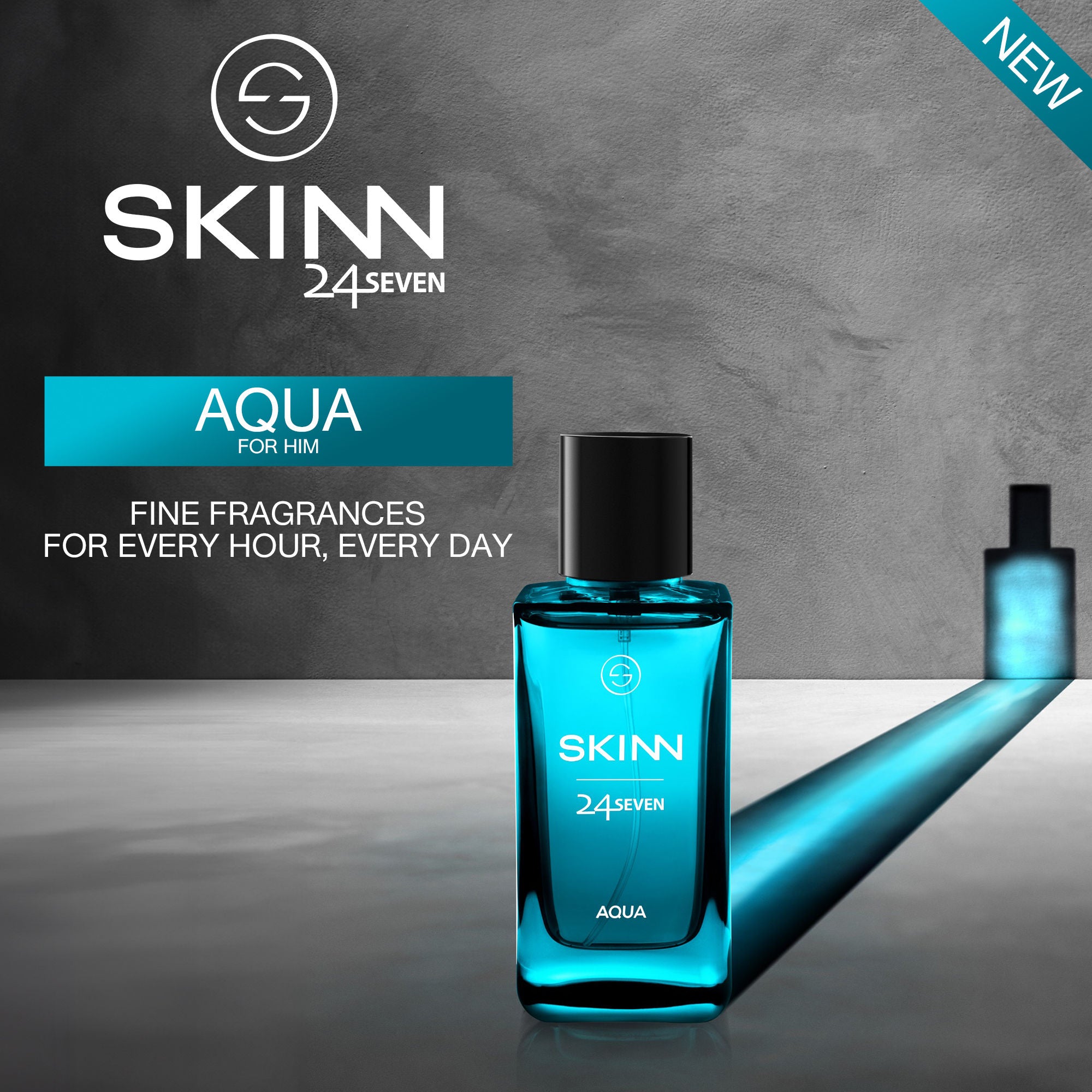 Skinn By Titan 24Seven Perfume for Men - Aqua Eau De Parfum - Dista