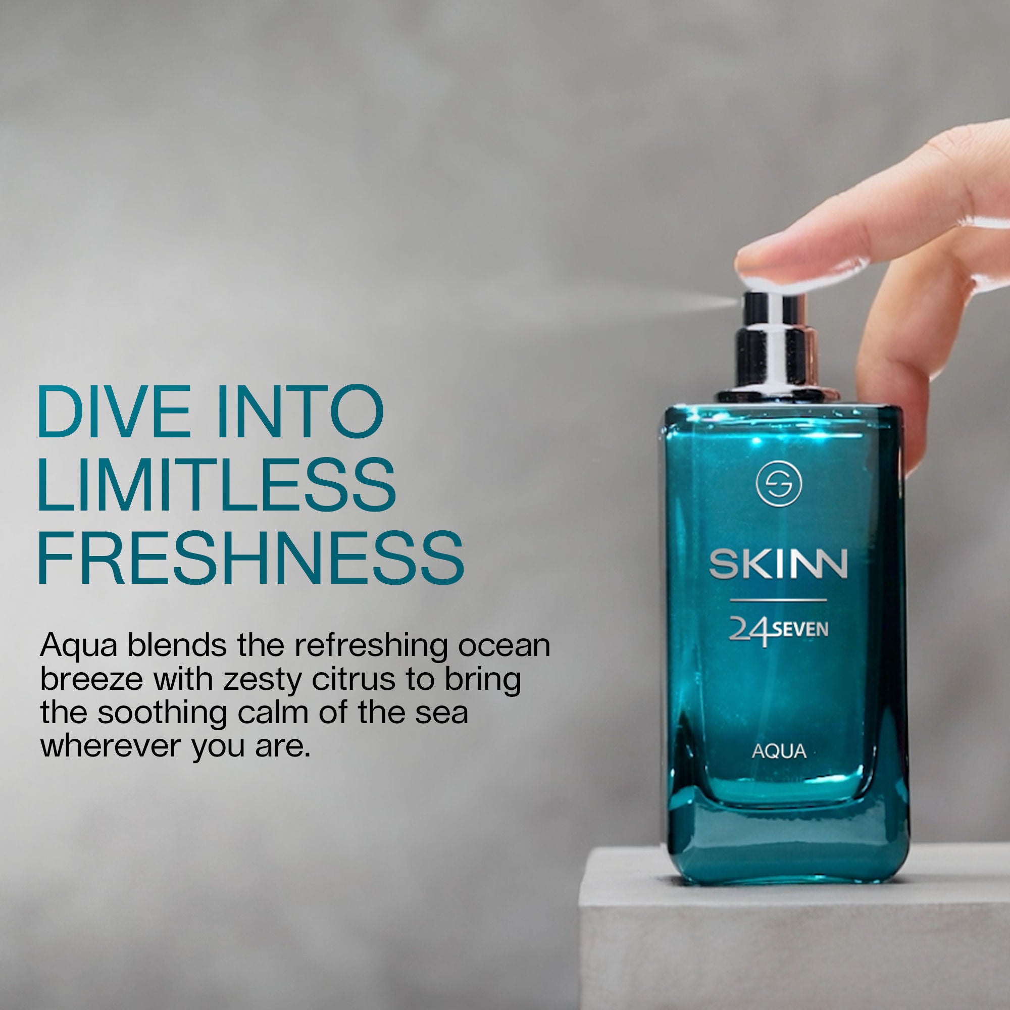 Skinn By Titan 24Seven Perfume for Men - Aqua Eau De Parfum - Dista