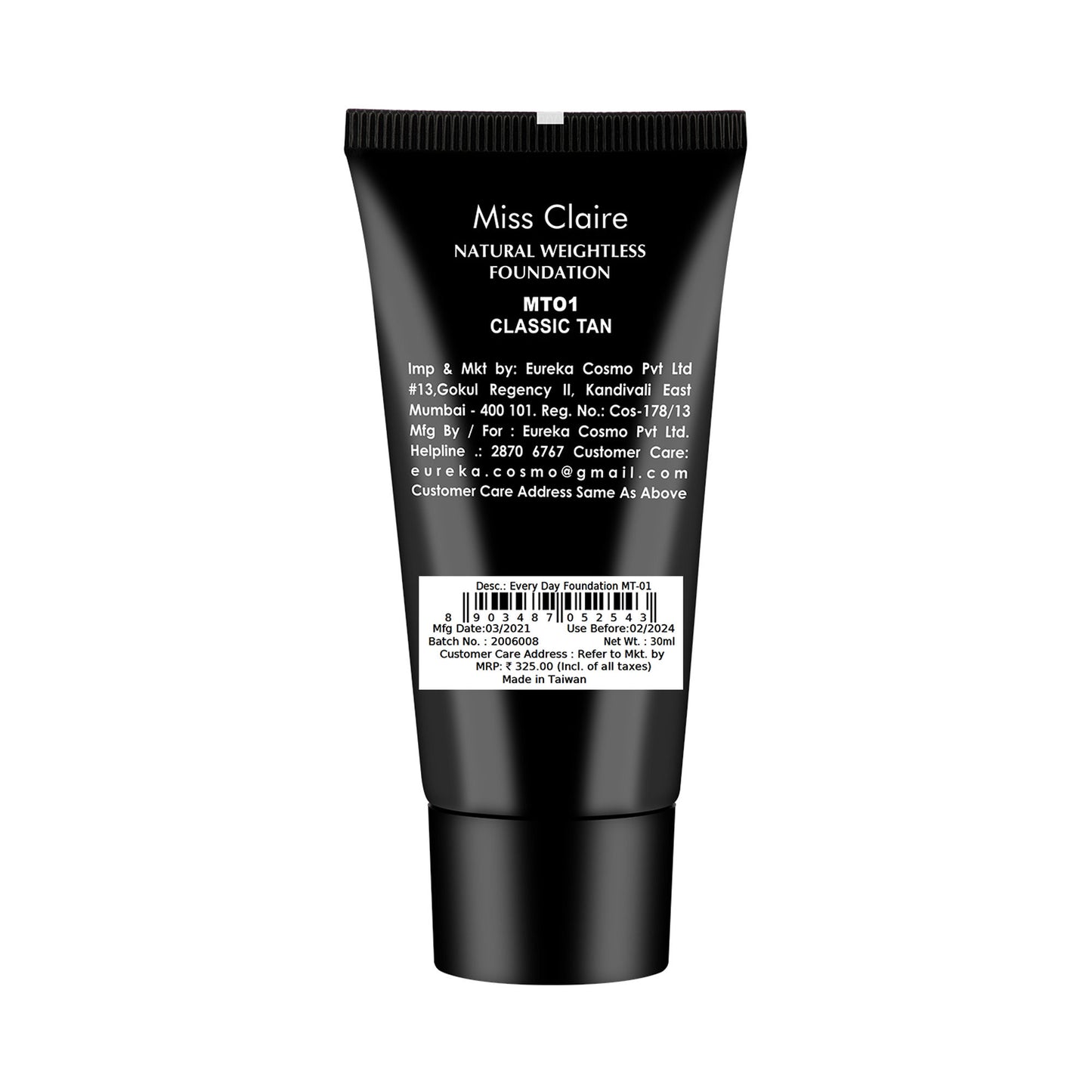 Miss Claire Everyday Foundation - Mt-01 Classic Tan - Distacart