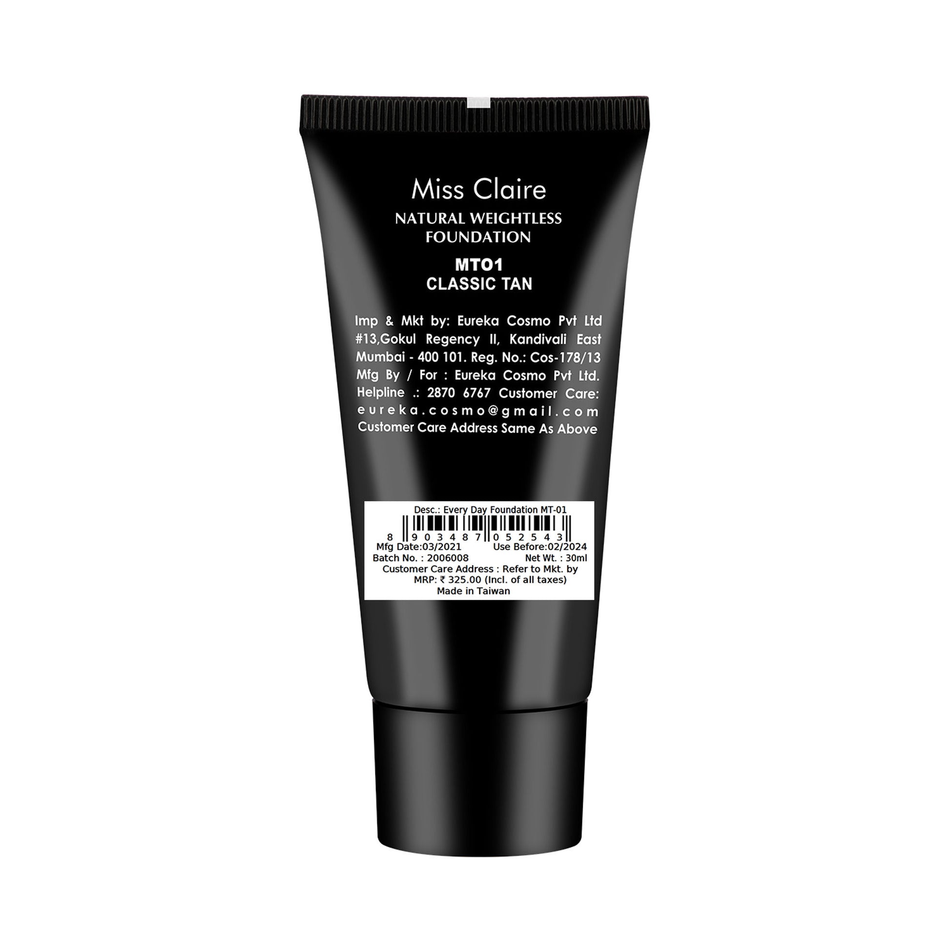 Miss Claire Everyday Foundation - Mt-01 Classic Tan - Distacart
