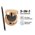 Thumbnail for Swiss Beauty 3 In 1 Eyeliner, Eyebrow Filler and Kajal , 24-Hour Stay ,Waterproof - 01 Black