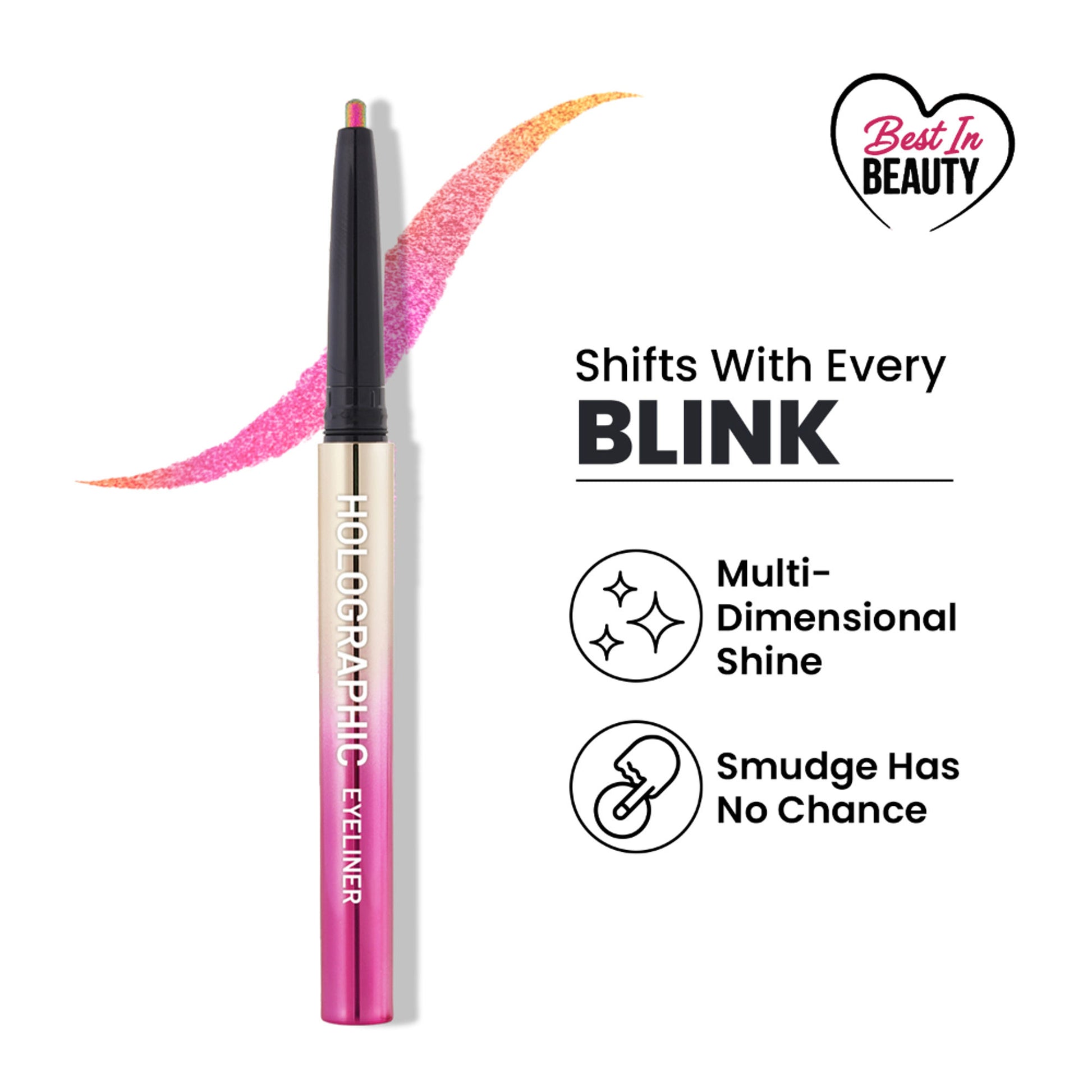 Swiss Beauty Holographic Eyeliner , Multi Chrome Effect , Water -Proof ,Smudge Proof - 3 Stardust