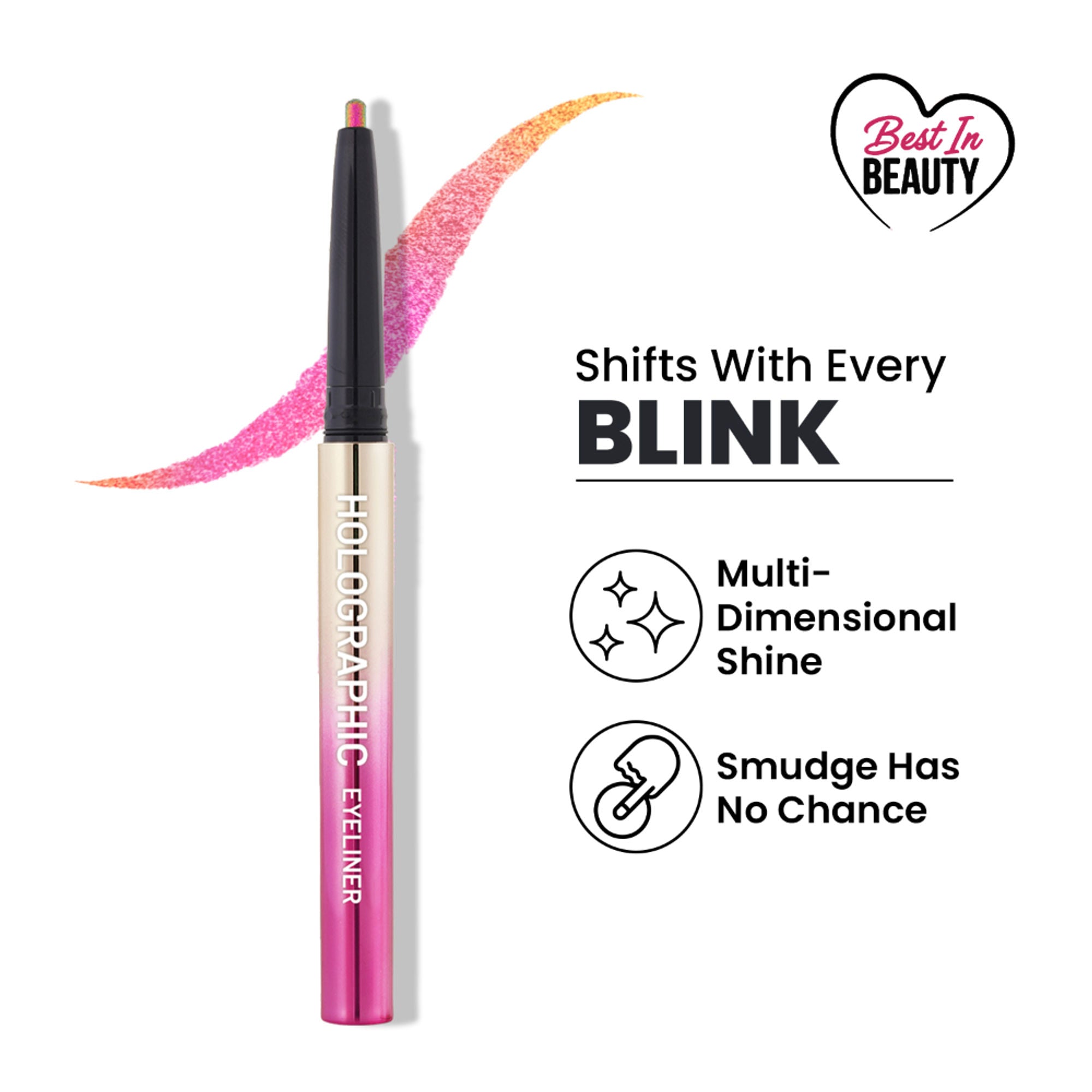 Swiss Beauty Holographic Eyeliner , Multi Chrome Effect , Water -Proof ,Smudge Proof - 3 Stardust